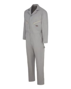 Dickies 4877 Men’s Deluxe Long Sleeve Cotton Coverall – Grey (side)