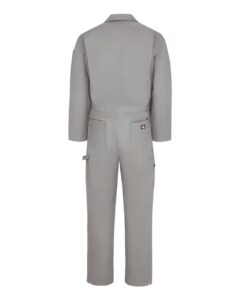 Dickies 4877T Men’s Tall Deluxe Long Sleeve Cotton Coverall – Grey (back)
