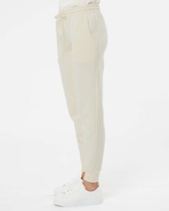 Independent Trading Co. PRM20PNT Women’s California Wave Wash Sweatpants – Bone (on model side)