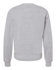 J. America 8870 Unisex Triblend Fleece Crewneck Sweatshirt – Grey Triblend (back)