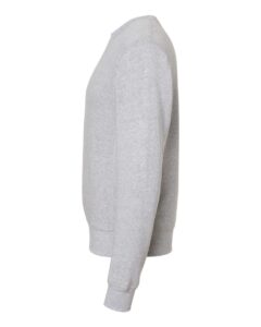 J. America 8870 Unisex Triblend Fleece Crewneck Sweatshirt – Grey Triblend (side)