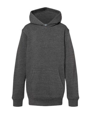 J. America 8880 Youth Triblend Fleece Hooded Sweatshirt – Black Triblend