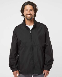 DRI DUCK 5330 Men’s River Packable Jacket – Black (on model)