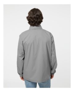 DRI DUCK 5330 Men’s River Packable Jacket – Grey (on model back)