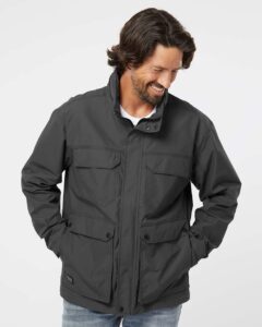 DRI DUCK 5325 Men’s Field Jacket – Charcoal (on model)