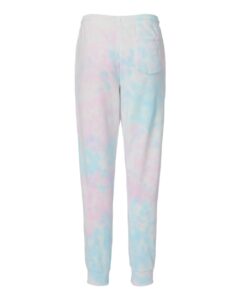 Independent Trading Co. PRM50PTTD Unisex Tie-Dyed Fleece Sweatpants – Tie Dye Cotton Candy (back)