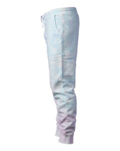 Independent Trading Co. PRM50PTTD Unisex Tie-Dyed Fleece Sweatpants – Tie Dye Cotton Candy (side)