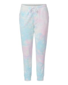 Independent Trading Co. PRM50PTTD Unisex Tie-Dyed Fleece Sweatpants – Tie Dye Cotton Candy