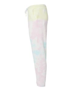 Independent Trading Co. PRM50PTTD Unisex Tie-Dyed Fleece Sweatpants – Tie Dye Sunset Swirl (side)
