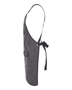 DRI DUCK 1500 Workman’s Apron – Charcoal/ Black (side)