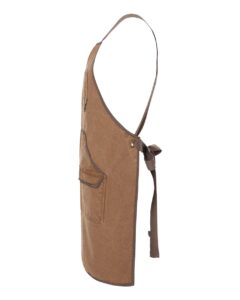 DRI DUCK 1500 Workman’s Apron – Field Khaki/ Tobacco (side)