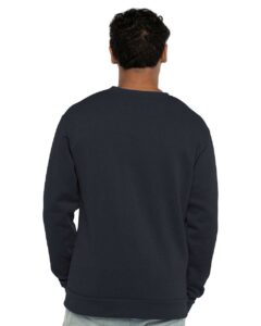 Next Level 9002 Unisex Malibu Crewneck Sweatshirt – Heather Midnight Navy (on model back)