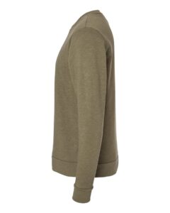 Next Level 9002 Unisex Malibu Crewneck Sweatshirt – Heather Military Green (side)