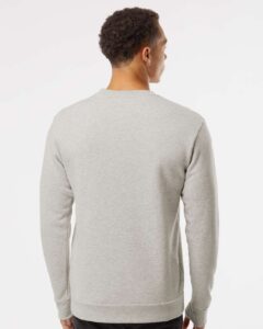 Next Level 9002 Unisex Malibu Crewneck Sweatshirt – Oatmeal (on model back)