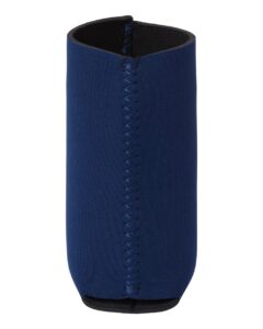 Liberty Bags FT007SC 12 oz. Neoprene Slim Can and Bottle Holder – Navy (side)