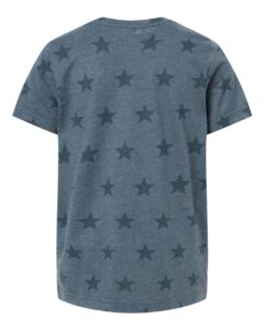 Code Five 2229 Youth Star Print Tee – Denim Star (back)
