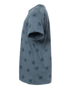 Code Five 2229 Youth Star Print Tee – Denim Star (side)