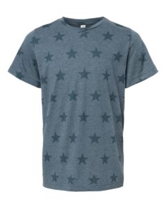 Code Five 2229 Youth Star Print Tee – Denim Star