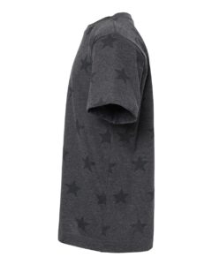 Code Five 2229 Youth Star Print Tee – Smoke Star (side)