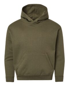 LAT 2296 Youth Hoodie Sweatshirt – Military Green