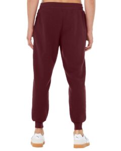 BELLA + CANVAS 3727 Unisex Sponge Fleece Joggers – Maroon (back)