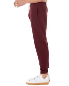 BELLA + CANVAS 3727 Unisex Sponge Fleece Joggers – Maroon (side)