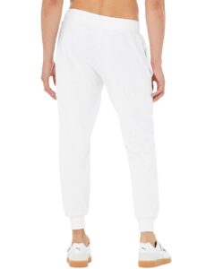 BELLA + CANVAS 3727 Unisex Sponge Fleece Joggers – White (back)