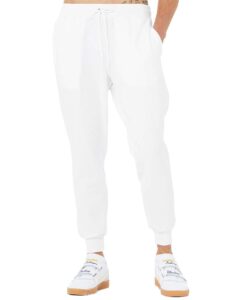 BELLA + CANVAS 3727 Unisex Sponge Fleece Joggers – White