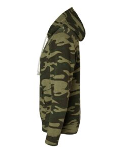 J. America 8871 Men’s Triblend Fleece Hooded Sweatshirt – Camo Triblend (side)
