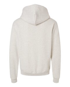 Champion S800 Unisex Powerblend® Full-Zip Hooded Sweatshirt – Oatmeal Heather (back)