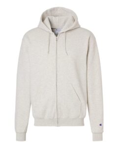 Champion S800 Unisex Powerblend® Full-Zip Hooded Sweatshirt – Oatmeal Heather