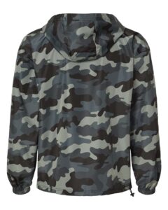 Champion CO200 Unisex Packable Anorak Jacket – Concrete Camo (back)