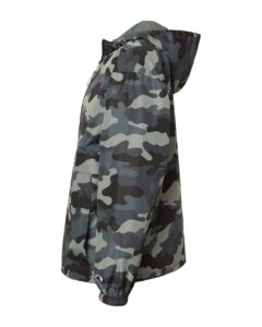 Champion CO200 Unisex Packable Anorak Jacket – Concrete Camo (side)