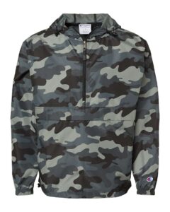 Champion CO200 Unisex Packable Anorak Jacket – Concrete Camo