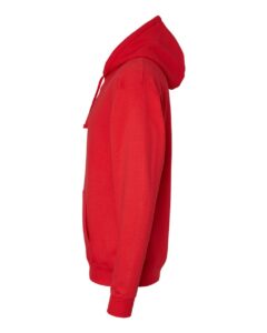Hanes RS170 Unisex Perfect Sweats Hooded Sweatshirt – Athletic Red (side)