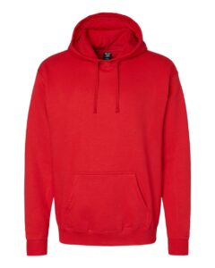 Hanes RS170 Unisex Perfect Sweats Hooded Sweatshirt – Athletic Red