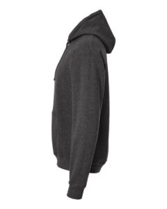 Hanes RS170 Unisex Perfect Sweats Hooded Sweatshirt – Charcoal Heather (side)