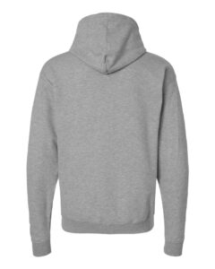 Hanes RS170 Unisex Perfect Sweats Hooded Sweatshirt – Light Steel (back)