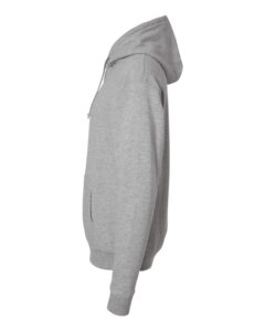 Hanes RS170 Unisex Perfect Sweats Hooded Sweatshirt – Light Steel (side)