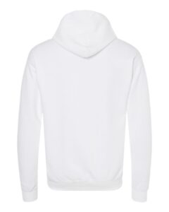 Hanes RS170 Unisex Perfect Sweats Hooded Sweatshirt – White (back)