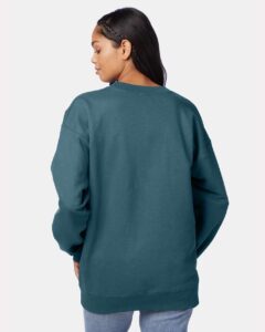 Hanes F260 Unisex Ultimate Cotton® Crewneck Sweatshirt – Cactus (on model back)