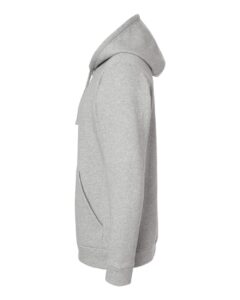 Adidas A432 Unisex Fleece Hooded Sweatshirt – Grey Heather (side)