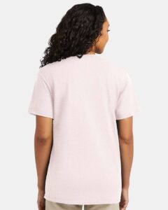 Hanes 4980 Unisex Perfect-T T-Shirt – Body Blush Heather (on model back)