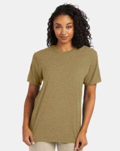 Hanes 4980 Unisex Perfect-T T-Shirt – Brown Sugar Heather (on model)