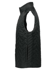 Holloway 229513 Men’s Repreve® Eco Quilted Vest – Black (side)