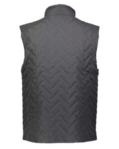 Holloway 229513 Men’s Repreve® Eco Quilted Vest – Carbon (back)