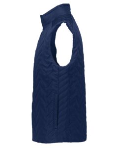 Holloway 229513 Men’s Repreve® Eco Quilted Vest – Navy (side)