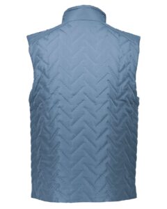 Holloway 229513 Men’s Repreve® Eco Quilted Vest – Storm (back)