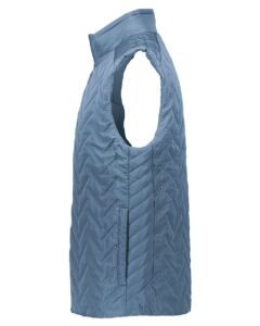 Holloway 229513 Men’s Repreve® Eco Quilted Vest – Storm (side)