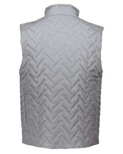 Holloway 229513 Men’s Repreve® Eco Quilted Vest – Tundra Haze Print (back)
